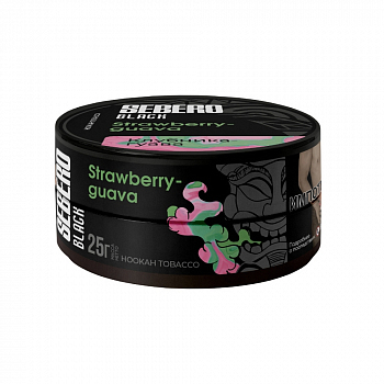 Табак Sebero Black, 25гр "Strawberry-Guava / Клубника гуава"