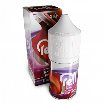 Купить Жидкость для ЭСДН RELL ULTIMA  "Sakura Grape" 3мл 0мг. Жидкость для ЭСДН RELL ULTIMA  "Sakura Grape" 3мл 0мг.