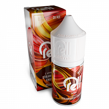 Купить Жидкость для ЭСДН RELL ULTIMA  "Strawberry Energy" 3мл 0мг. Жидкость для ЭСДН RELL ULTIMA  "Strawberry Energy" 3мл 0мг.